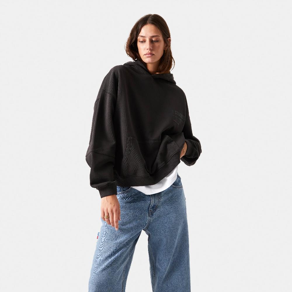 Eme Off Pressure Ebony Oversized Hoodie Precio ultrabajo