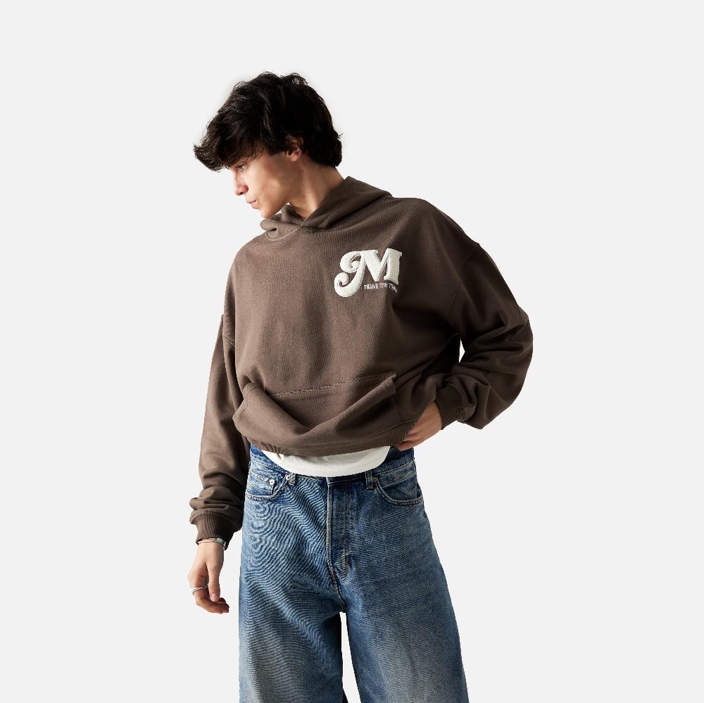 Eme Nexus Muddy Brown Oversized Hoodie 2025
