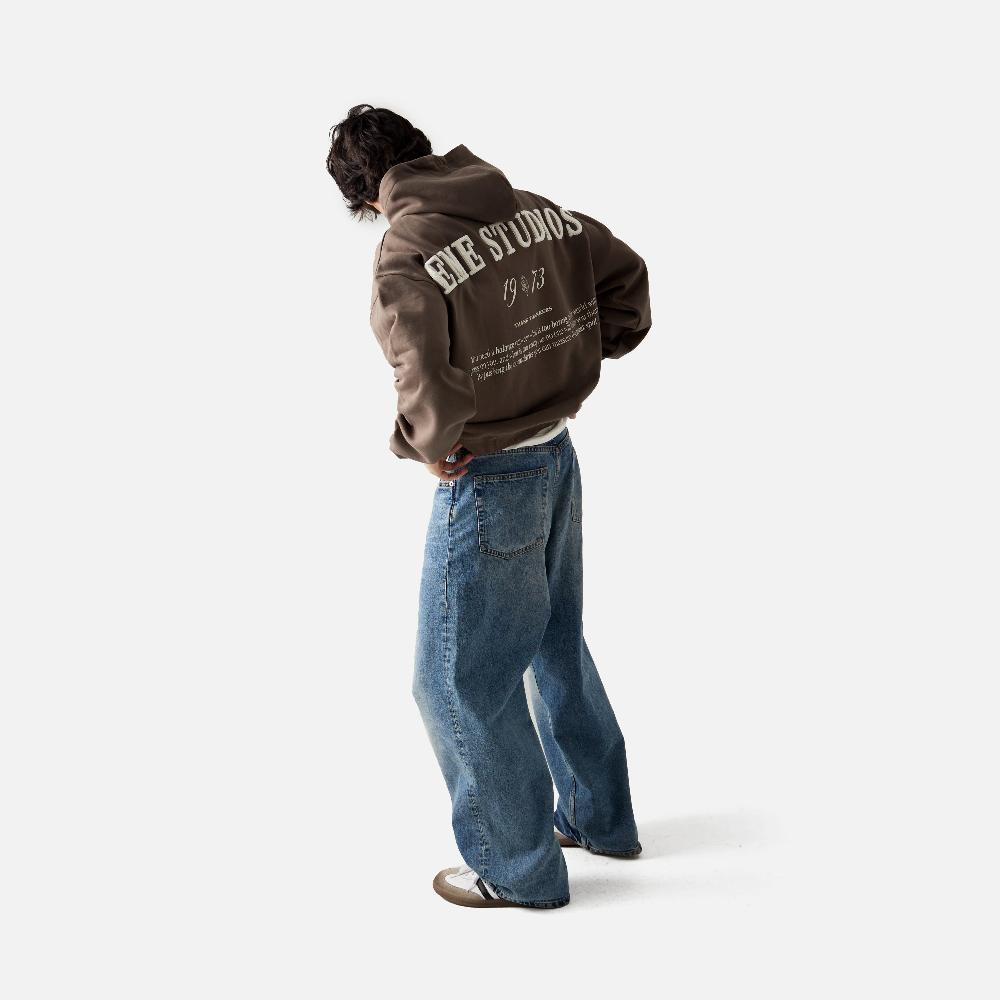 Eme Nexus Muddy Brown Oversized Hoodie 2025