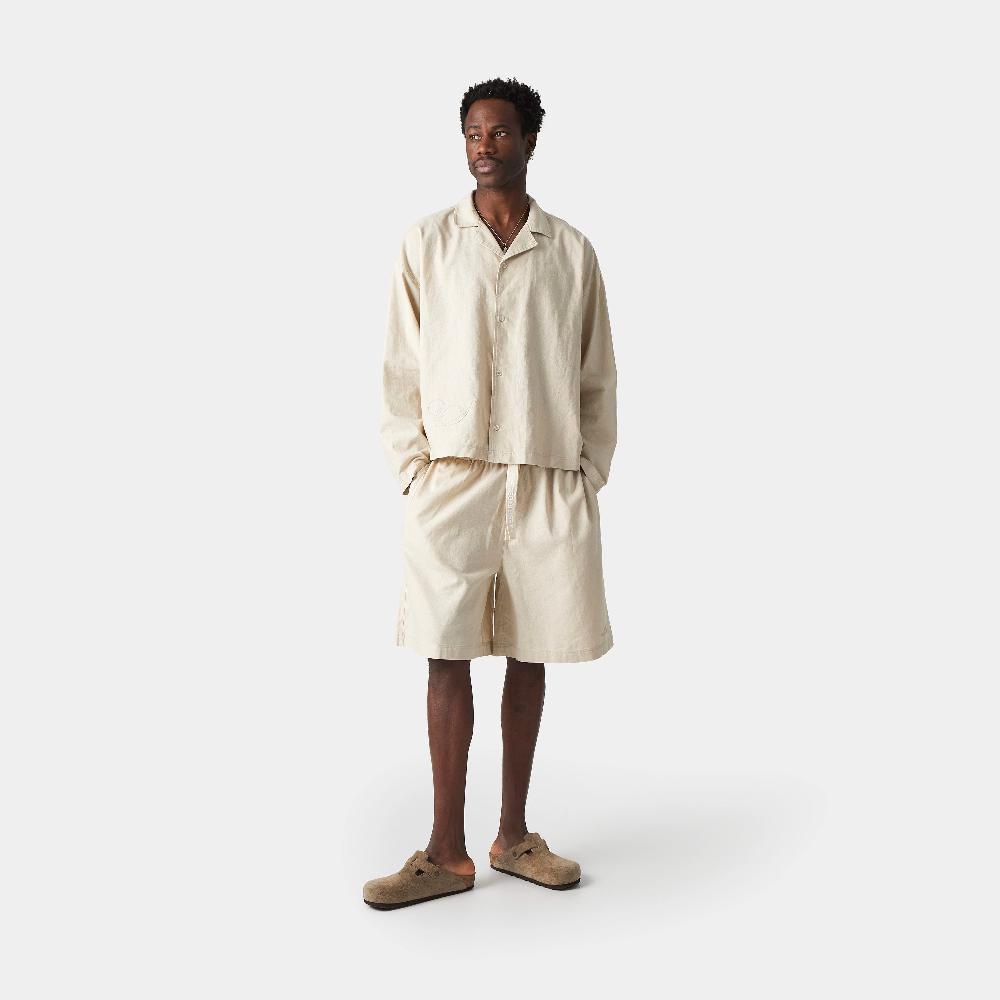 Eme Quarry Off Sand Linen Shorts Rebajas baratas