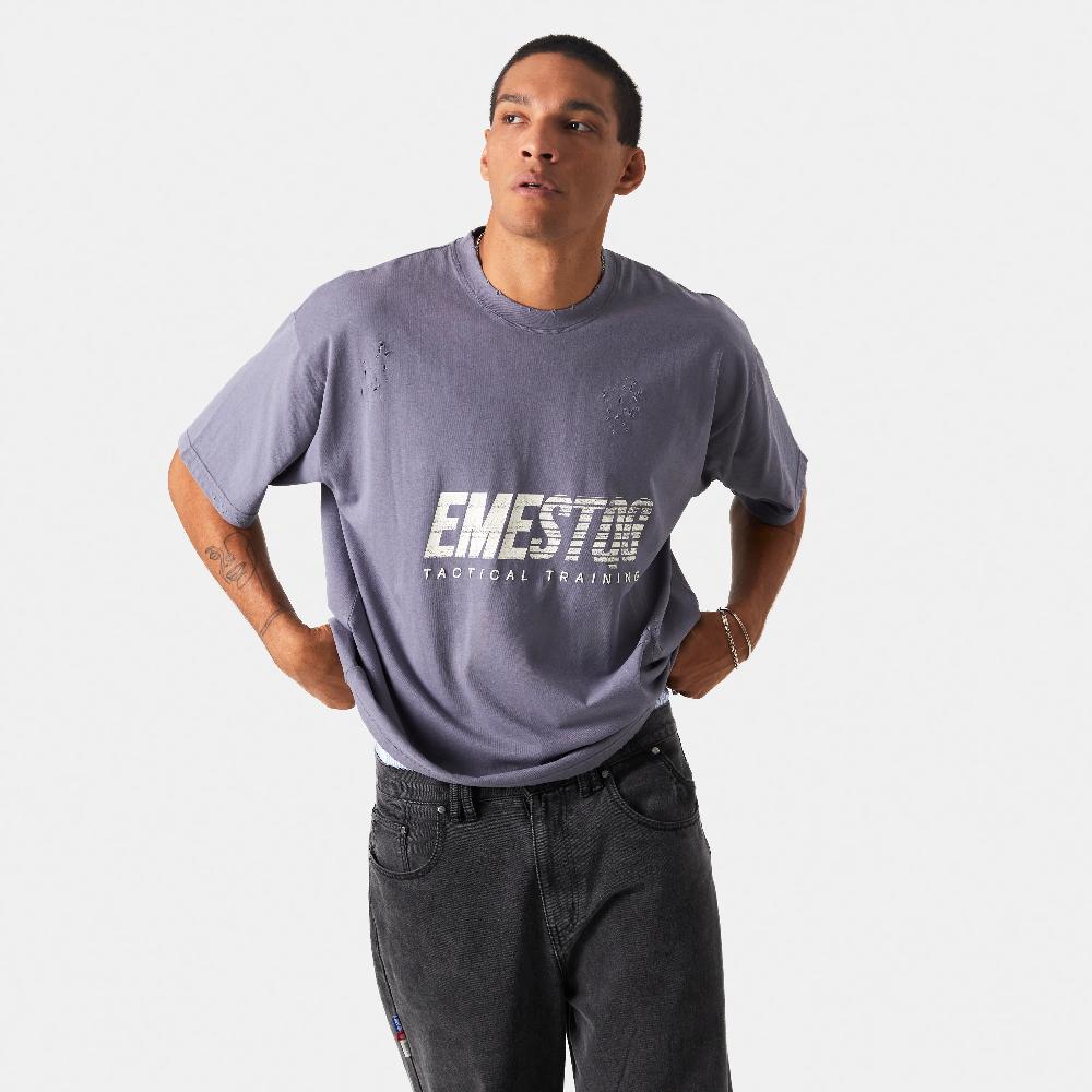 Eme Shove Deep Sea Oversized Tee Rebajas online