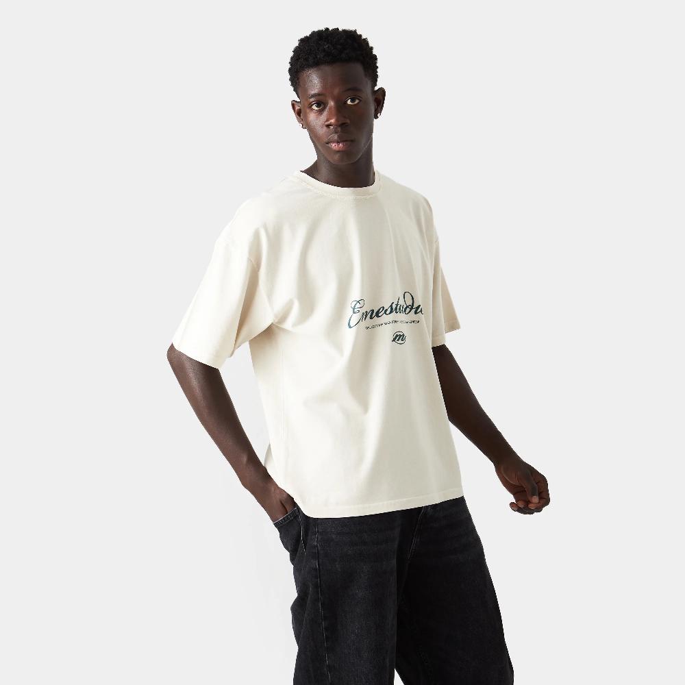 Eme Main Street Off Sand Oversized Tee Últimos 2 días