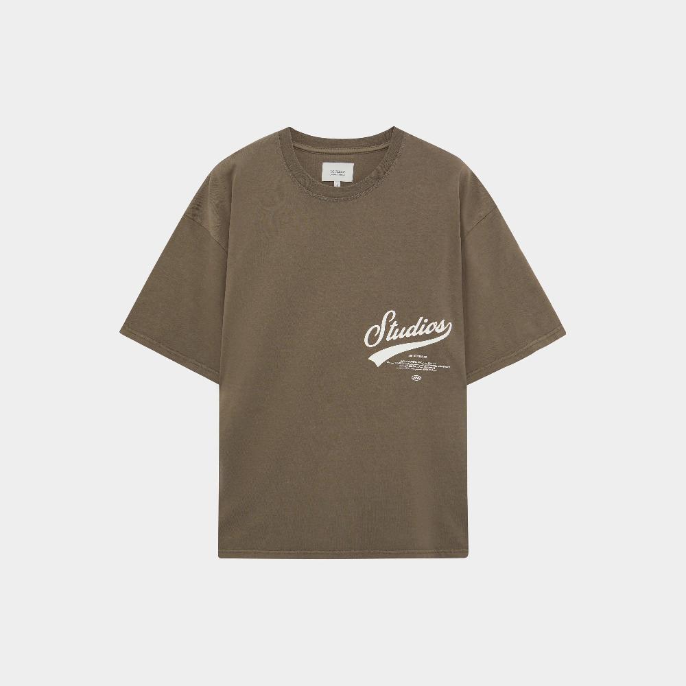 Eme High School Muddy Brown Oversized Tee Superdescuento