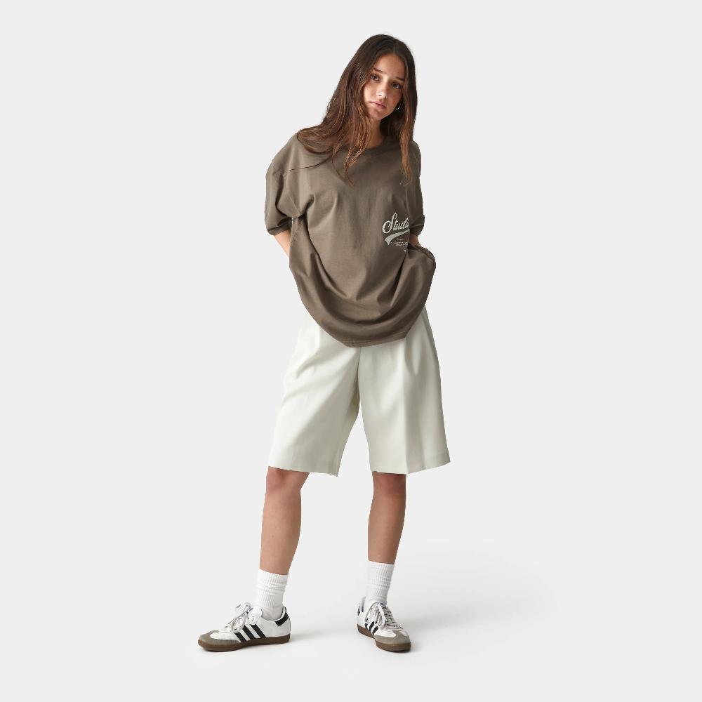 Eme High School Muddy Brown Oversized Tee Superdescuento
