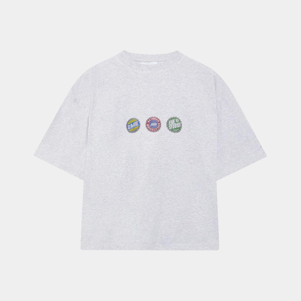 Eme Caps Heather Grey Oversized Tee Liquidación