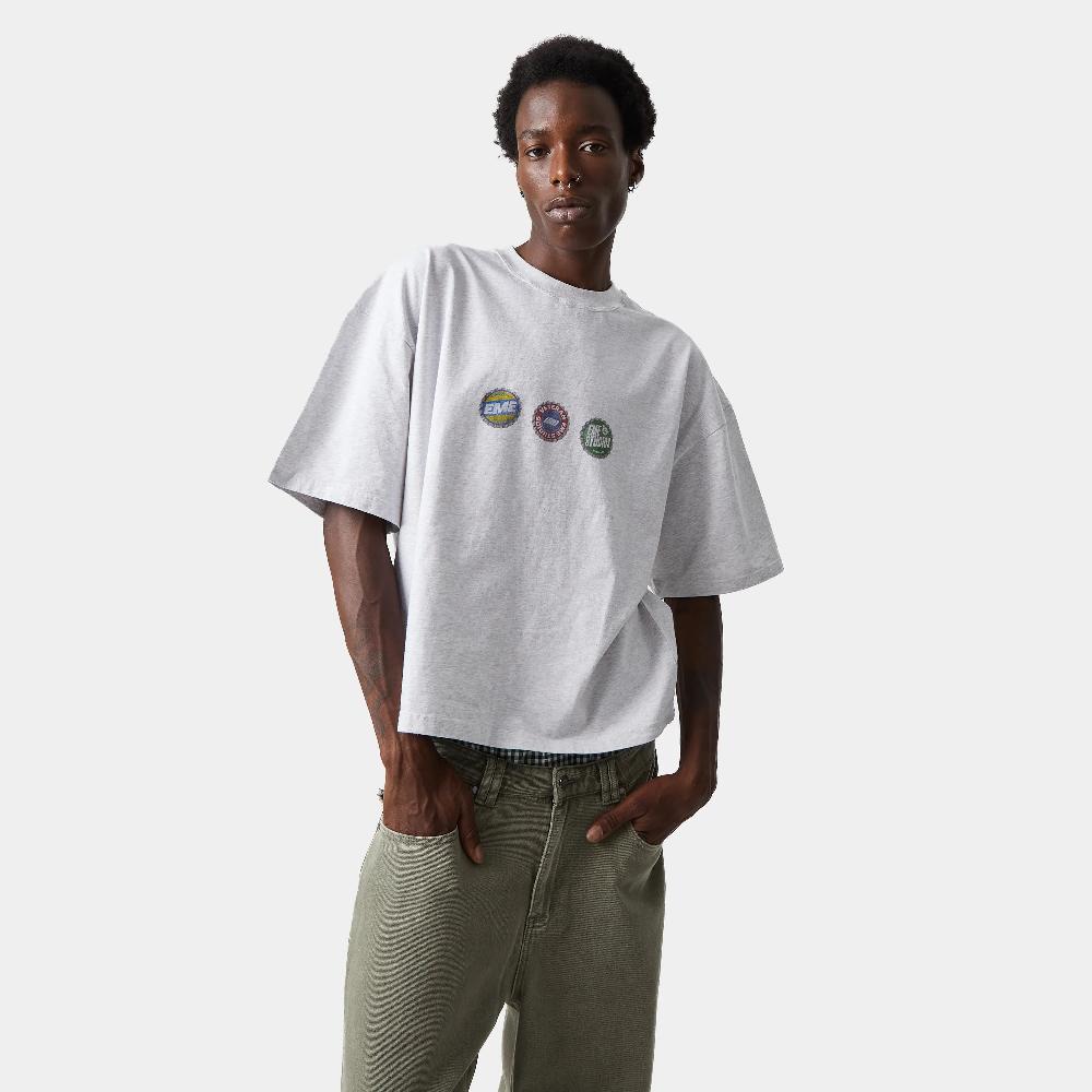 Eme Caps Heather Grey Oversized Tee Liquidación