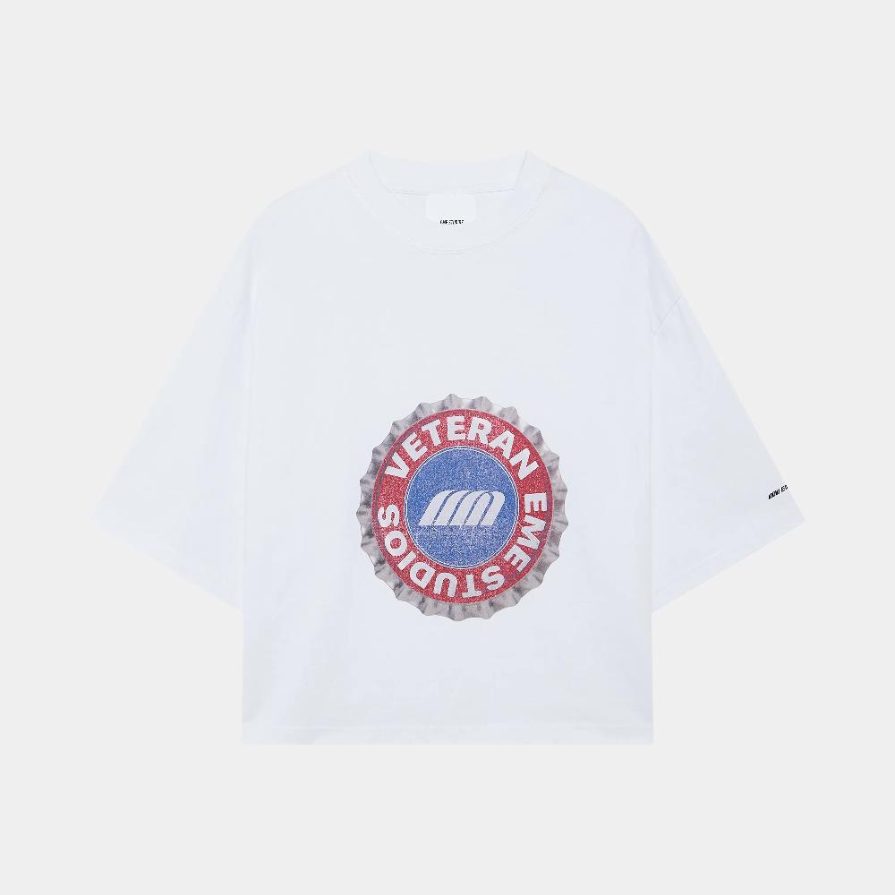Eme V.S. Pearl Cropped Boxy Tee Tienda de fábrica