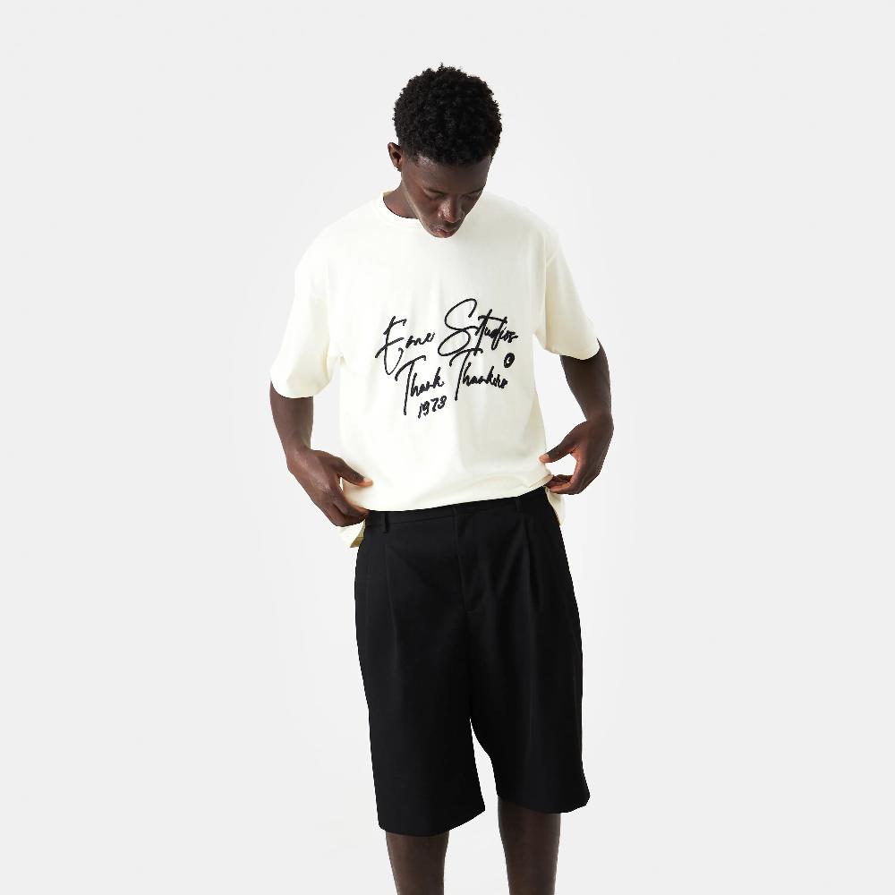 Eme Knot Off Sand Oversized Tee Ahorra y exporta