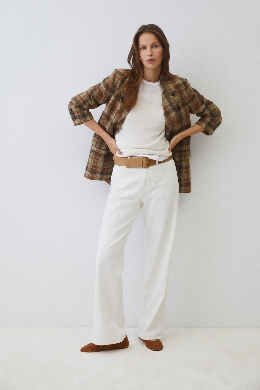 Eseoese BLAZER LANA MANTECO SHETLAND Tienda de fábrica