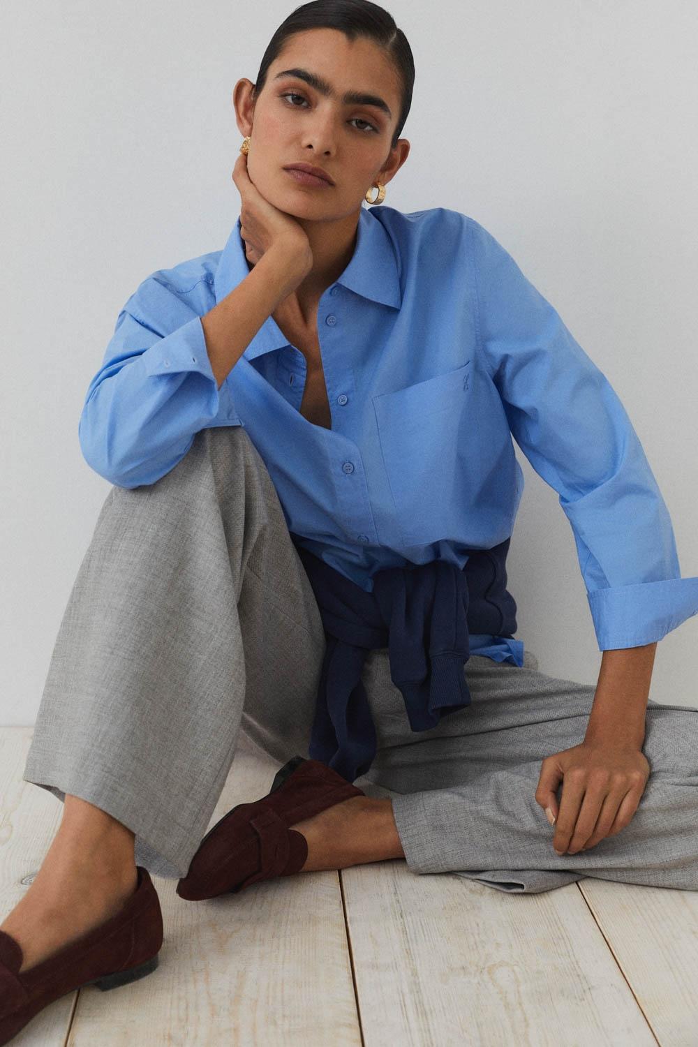 Eseoese CAMISA ALGODÓN OVERSIZE Rebajas de fin de temporada