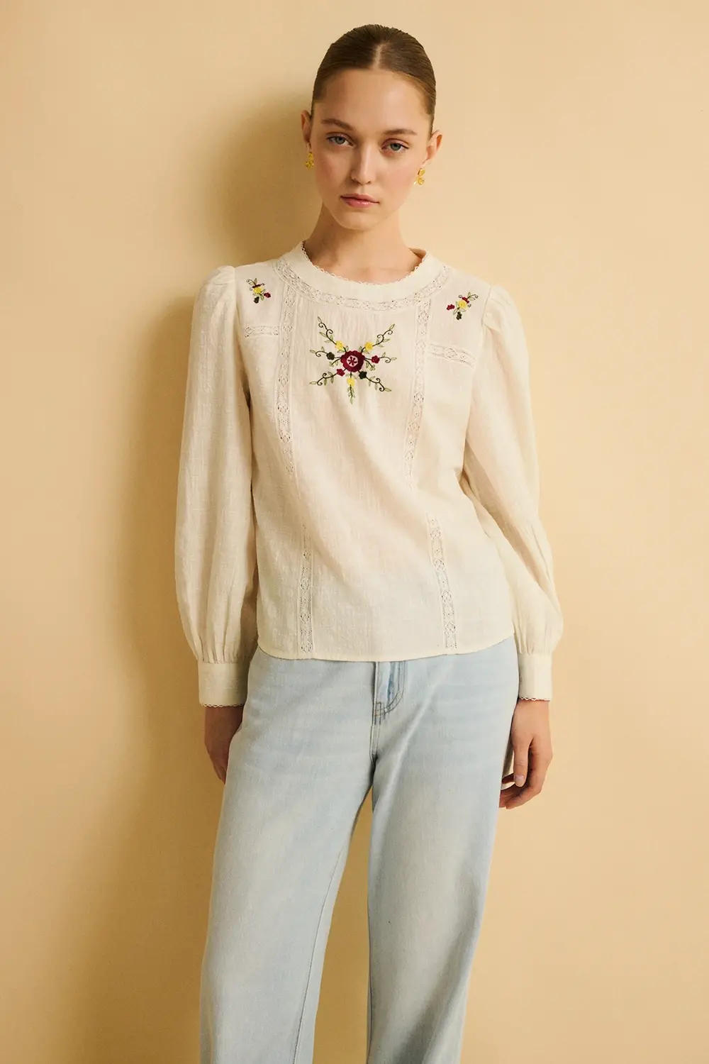 Eseoese CAMISA ROMÁNTICA AMEDIE En oferta