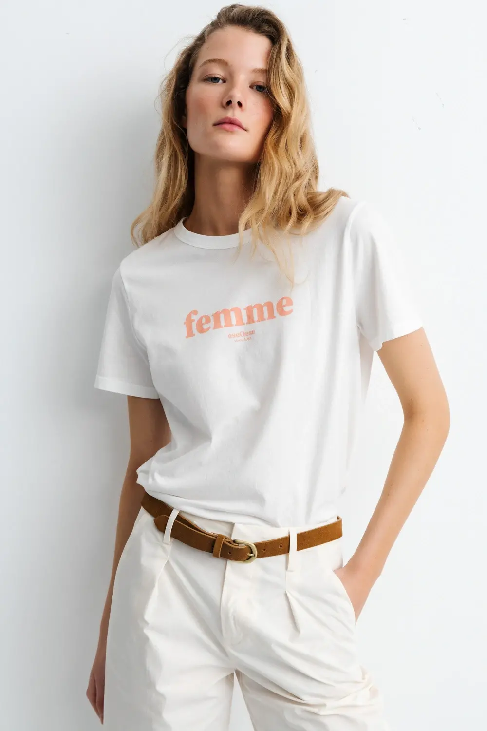 Eseoese CAMISETA ALGODÓN FEMME Limitado a 3 días