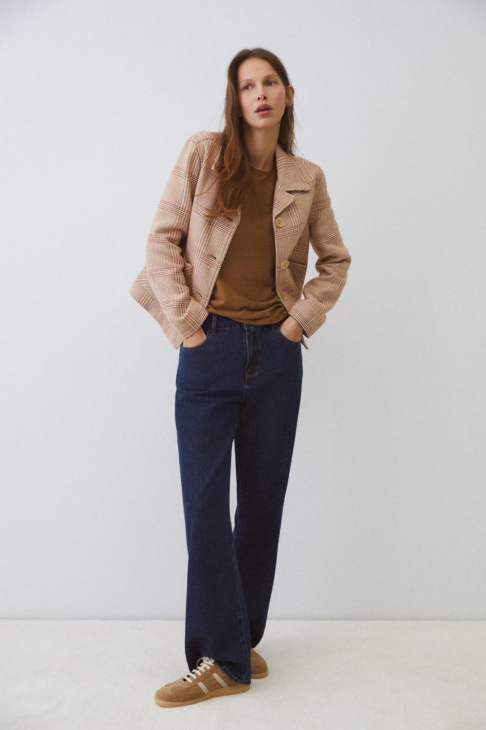 Eseoese CHAQUETA CUADROS SYLVIE Ofertas especiales
