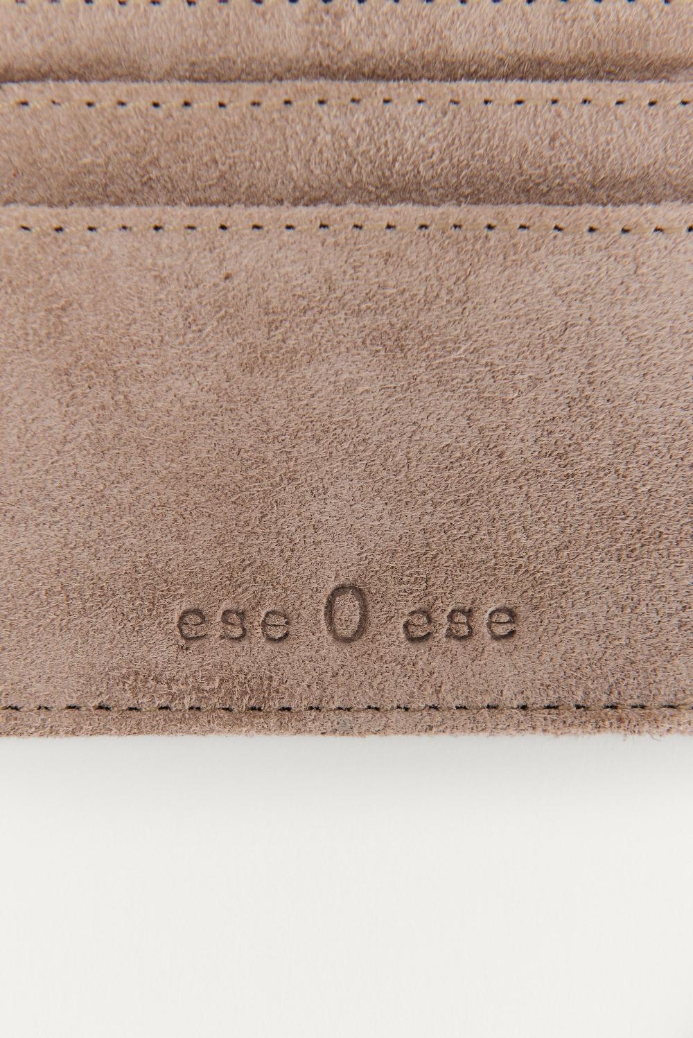 Eseoese TARJETERO PIEL SUEDE Grandes ahorros