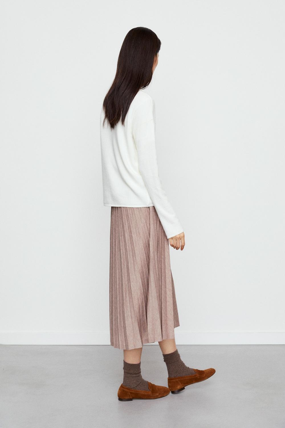 Eseoese FALDA MIDI PLISADA SANDY Mejor oferta