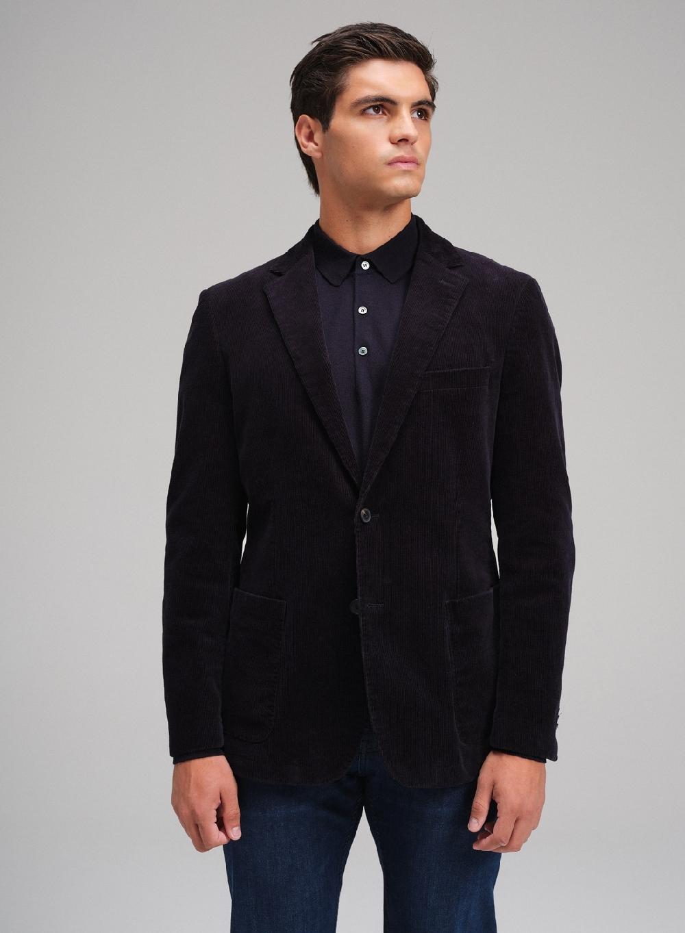Etiqueta negra Saco corderoy lavado Oferta exclusiva