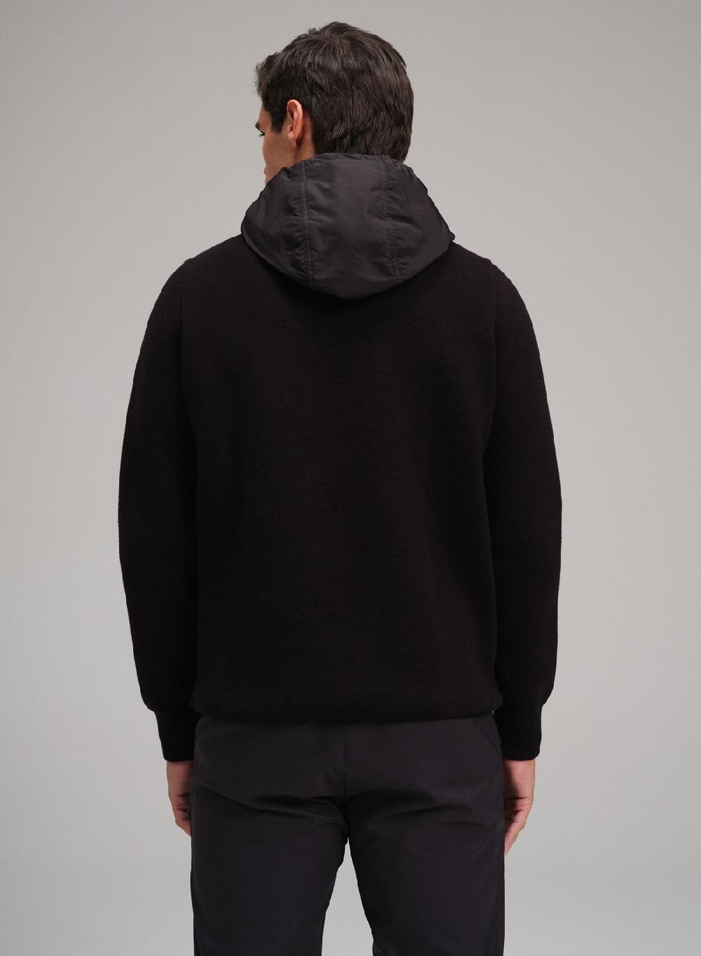 Etiqueta negra Campera capucha cierres engomados nylon Ofertas