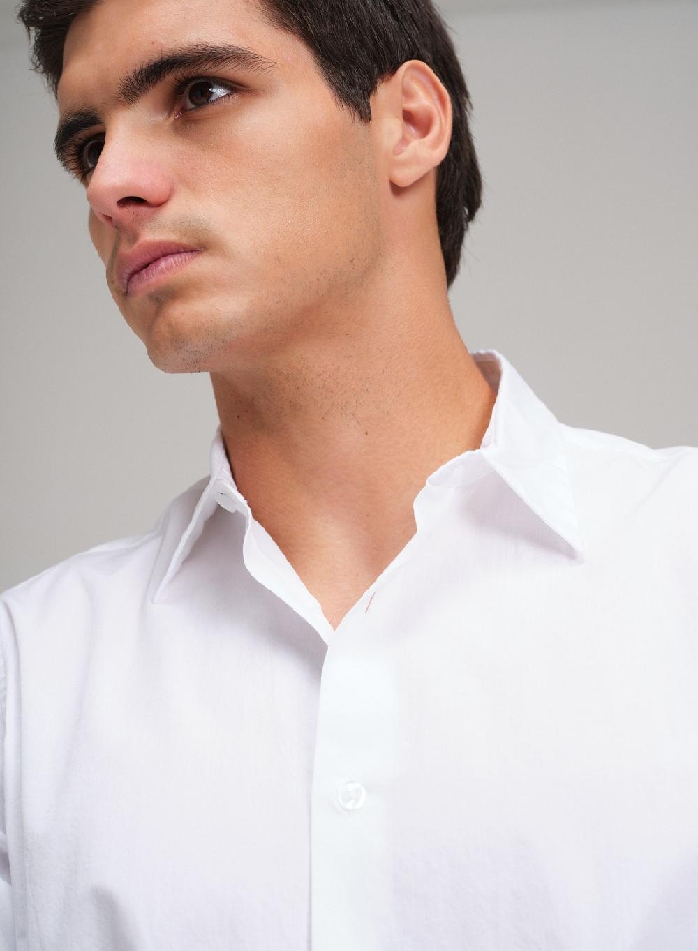 Etiqueta negra Camisa basica poplin pima Mejor oferta