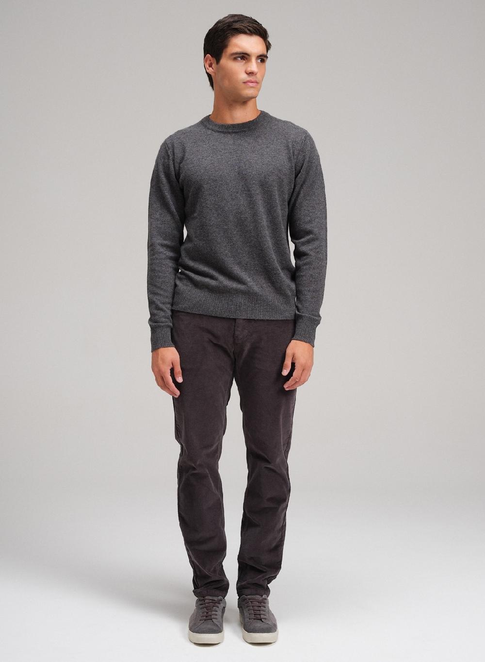Etiqueta negra Sweater cuello U vivo lana cashmere Oferta especial de fábrica