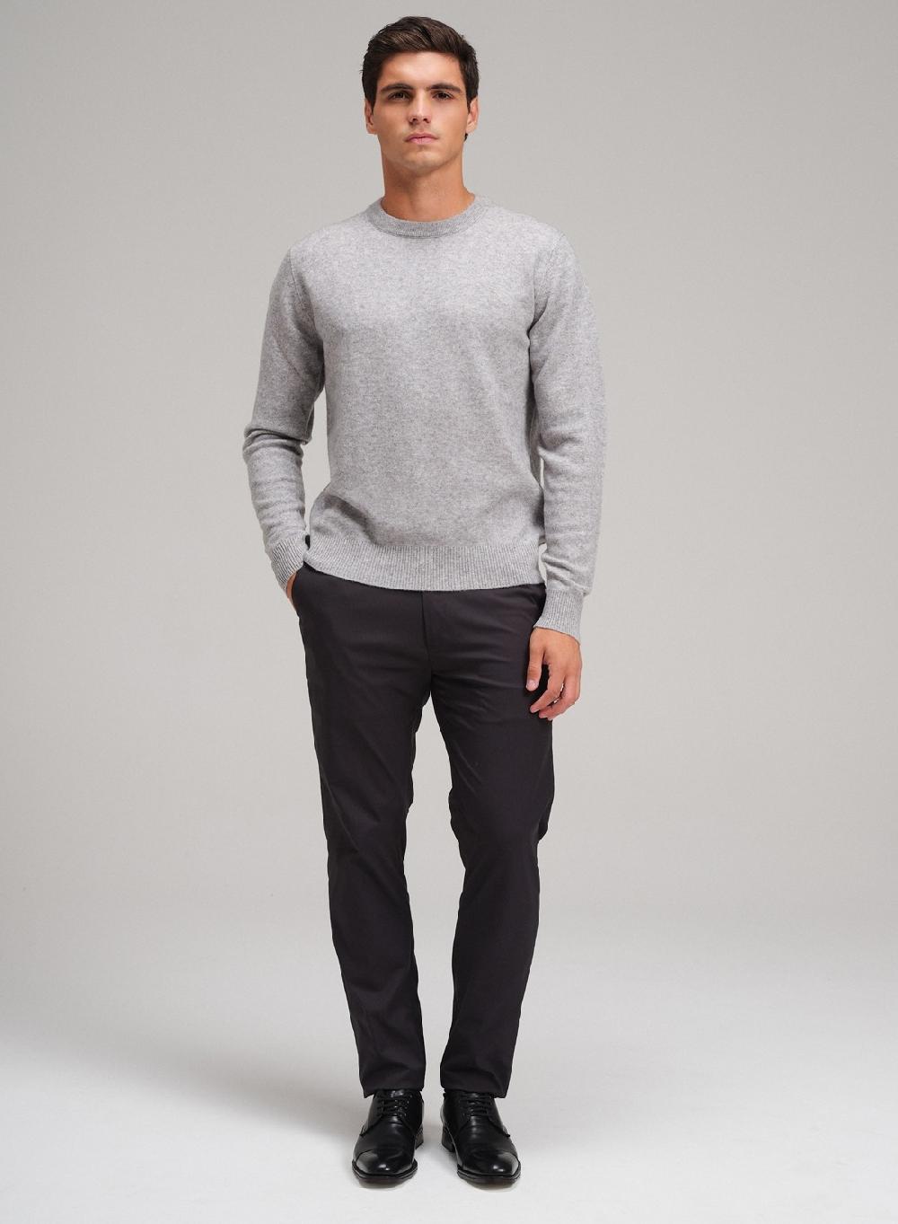 Etiqueta negra Sweater cuello U vivo lana cashmere