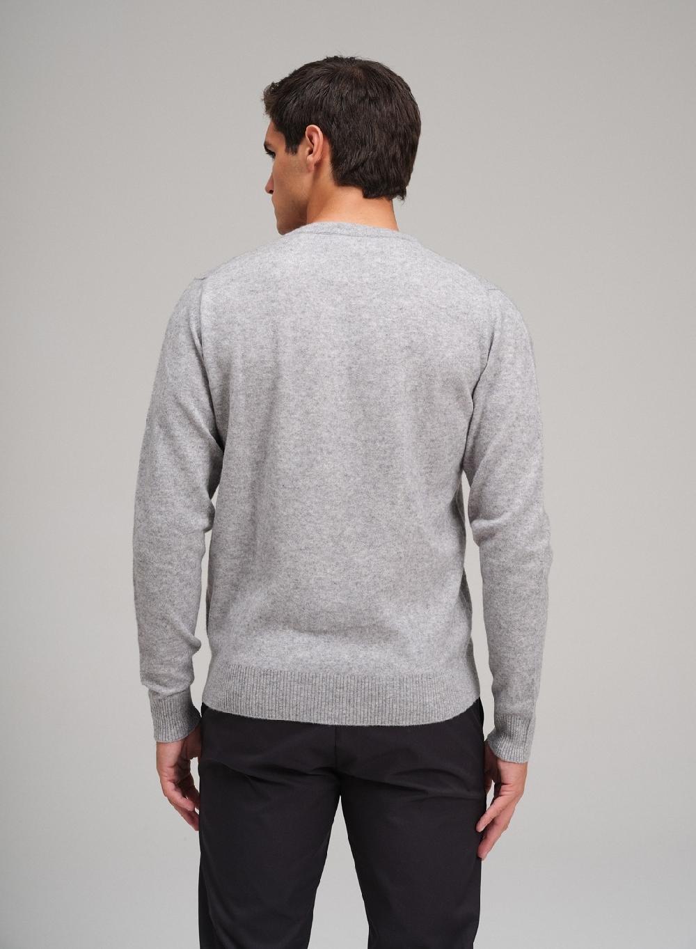 Etiqueta negra Sweater cuello U vivo lana cashmere Promoción trimestral