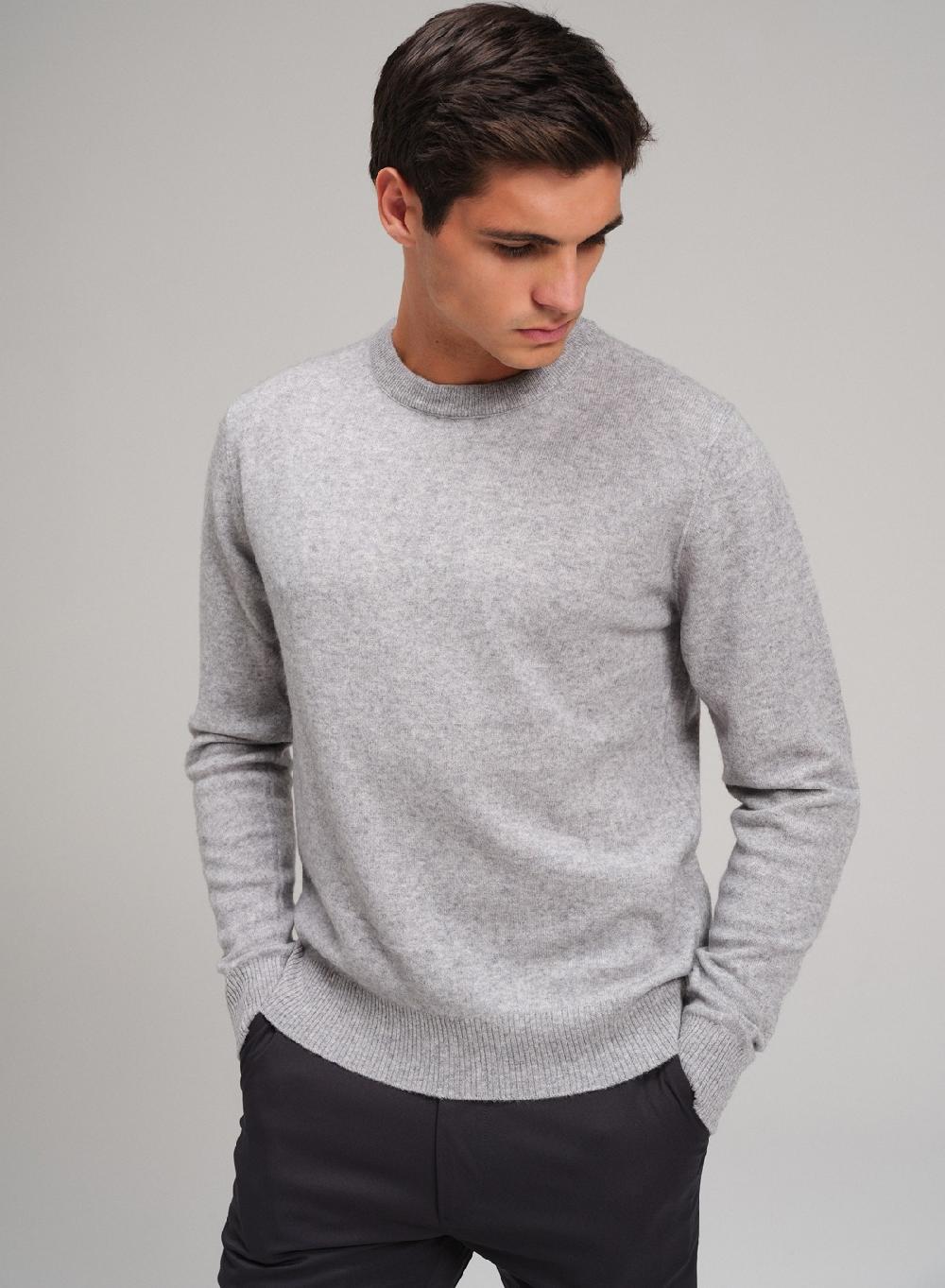 Etiqueta negra Sweater cuello U vivo lana cashmere Promoción trimestral