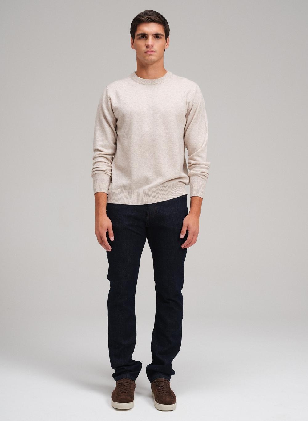 Etiqueta negra Sweater cuello U vivo lana cashmere Solo queda un día
