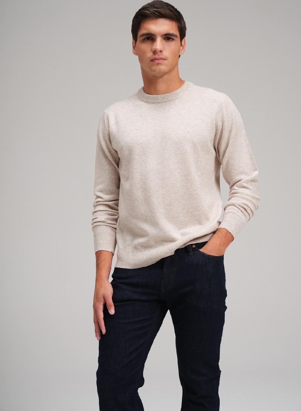 Etiqueta negra Sweater cuello U vivo lana cashmere Solo queda un día