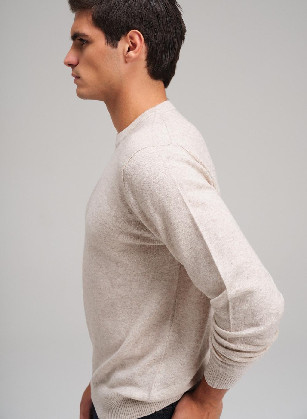 Etiqueta negra Sweater cuello U vivo lana cashmere Solo queda un día