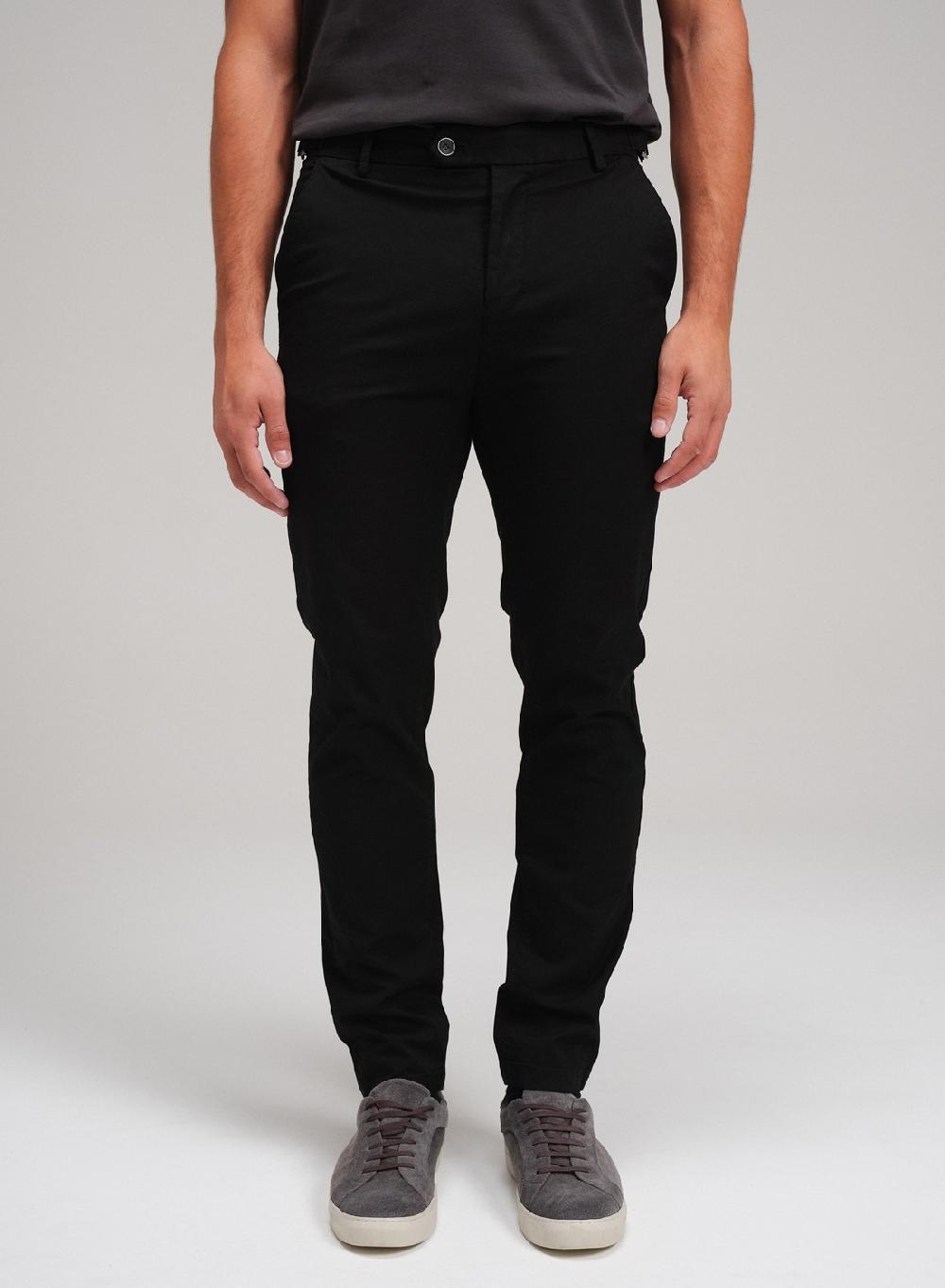 Etiqueta negra Pantalon trabas gabardina lavado Oferta exclusiva