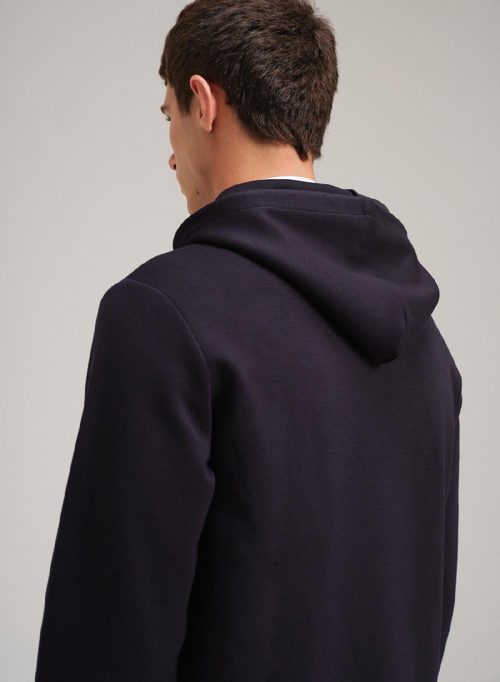 Etiqueta negra Campera hoodie scuba oversize En línea
