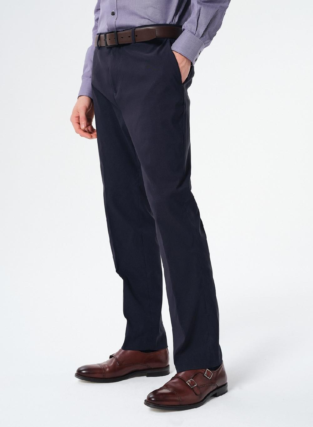 Etiqueta negra Pantalon formal Venta caliente