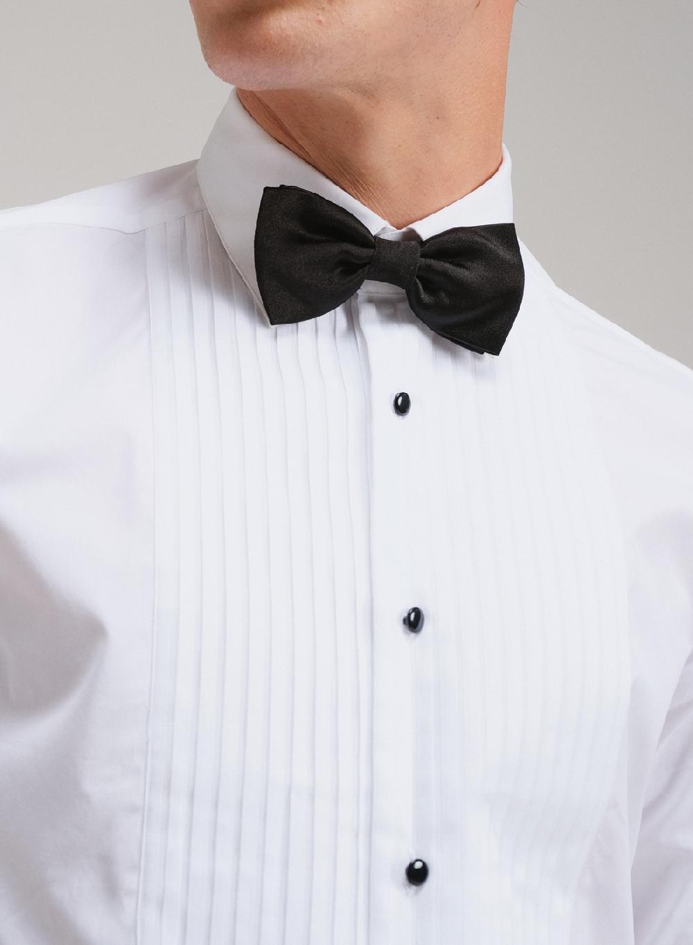 Etiqueta negra Camisa ceremomia made in Italy Rebajas de fábrica