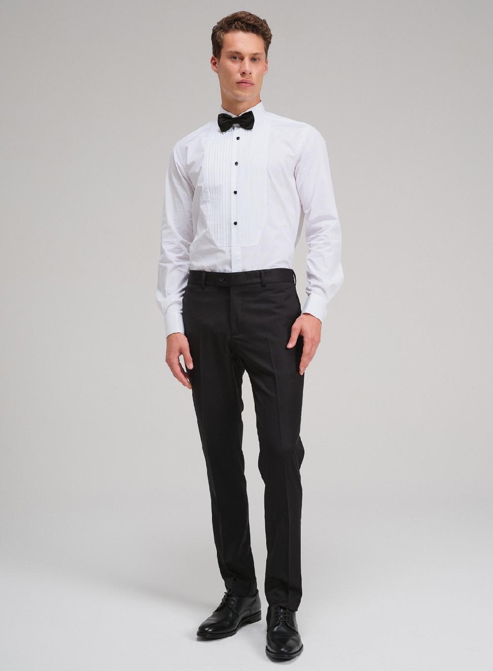 Etiqueta negra Camisa ceremomia made in Italy Rebajas de fábrica