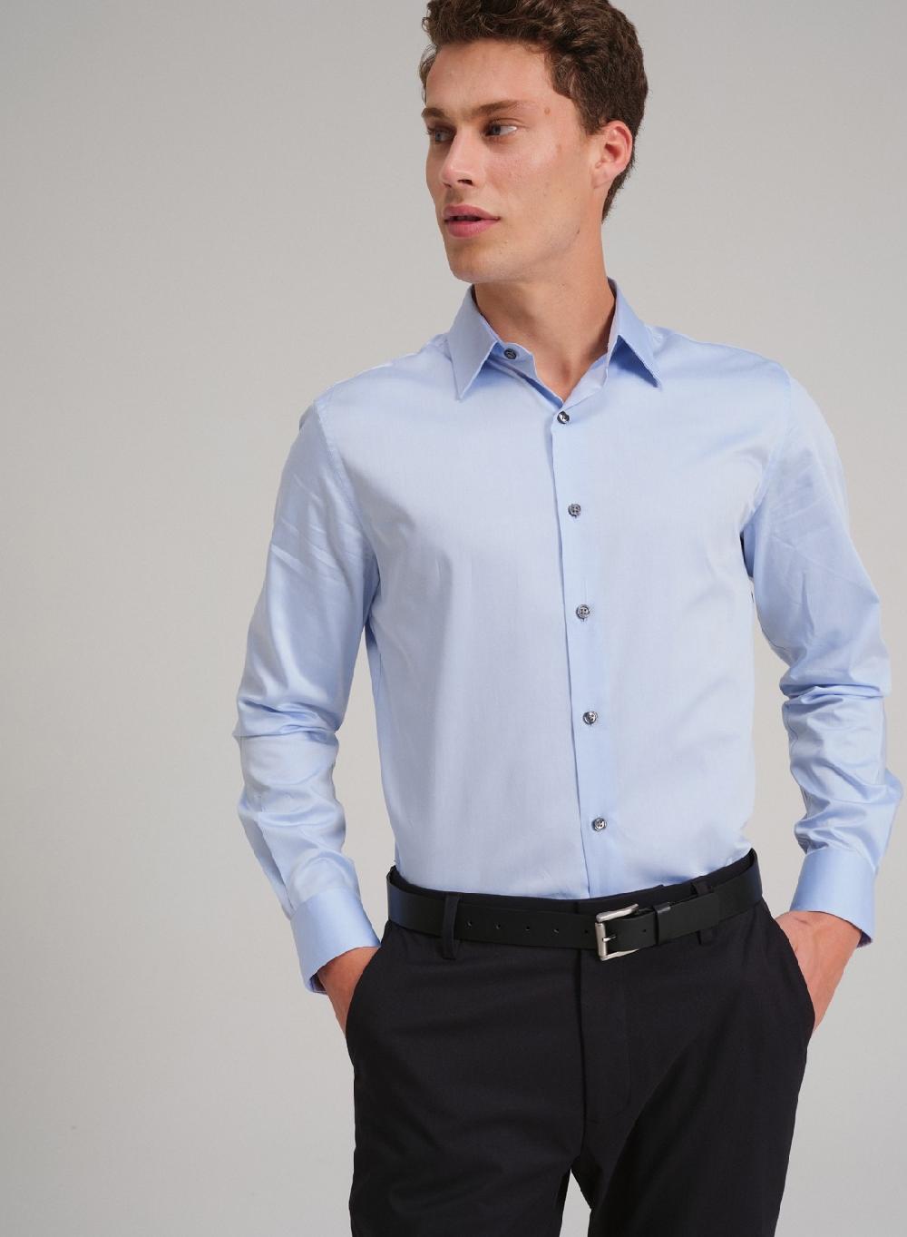 Etiqueta negra Camisa formal basica Tienda