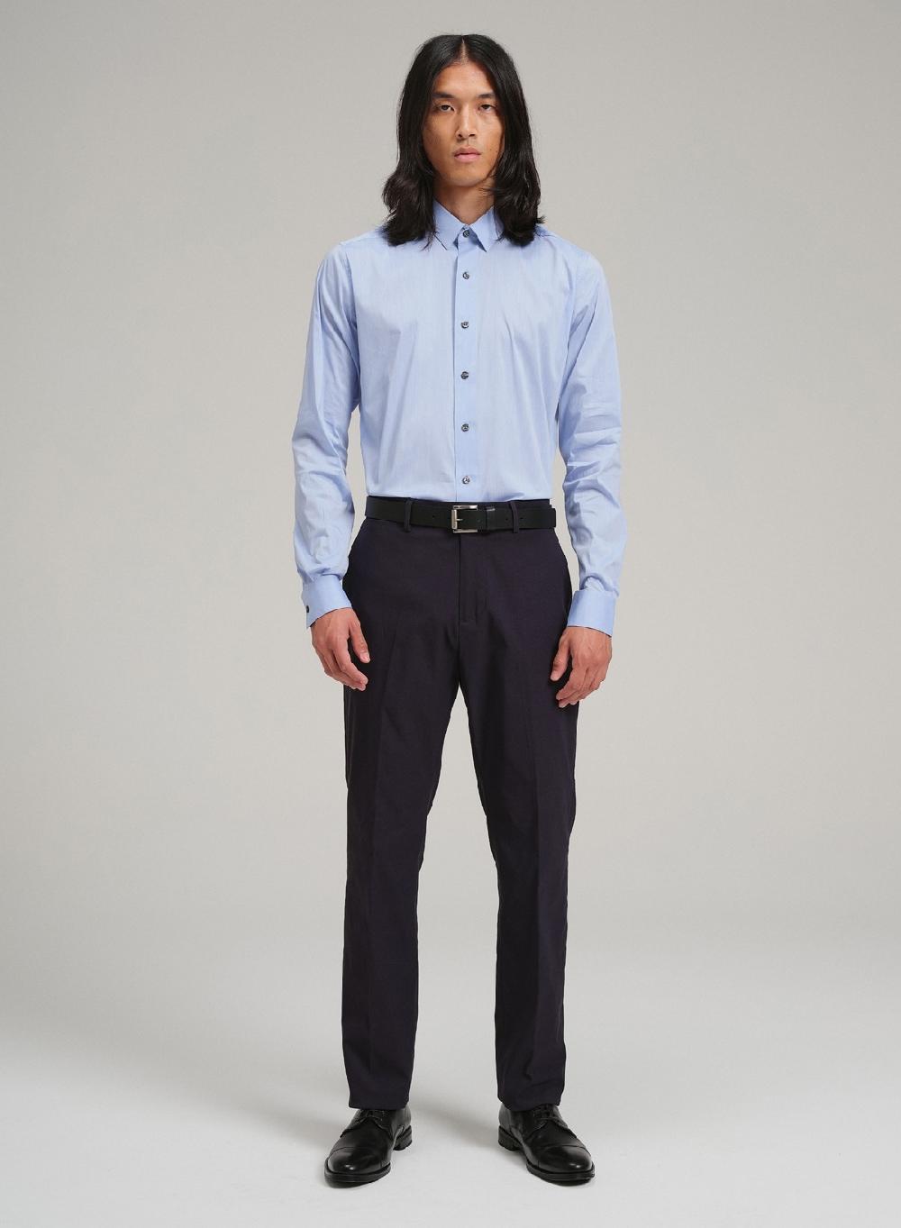 Etiqueta negra Camisa formal slim fit Liquidación