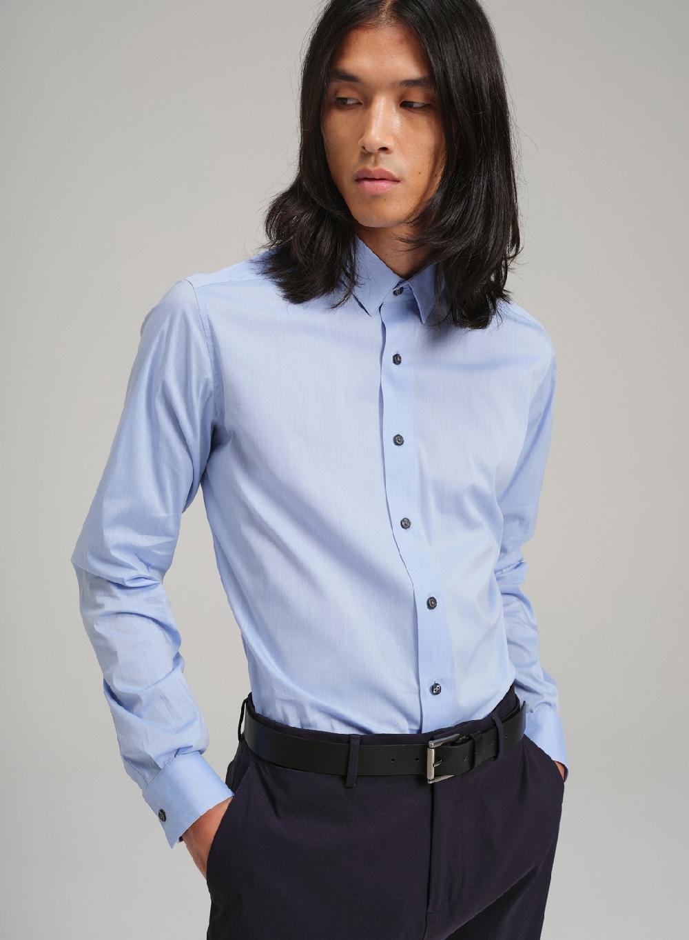 Etiqueta negra Camisa formal slim fit Liquidación