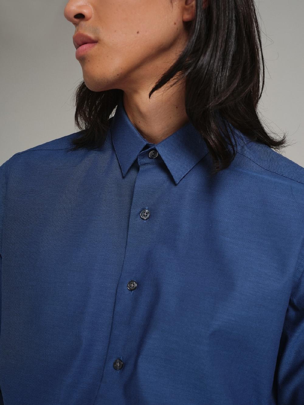 Etiqueta negra Camisa formal slim fit Mejor oferta