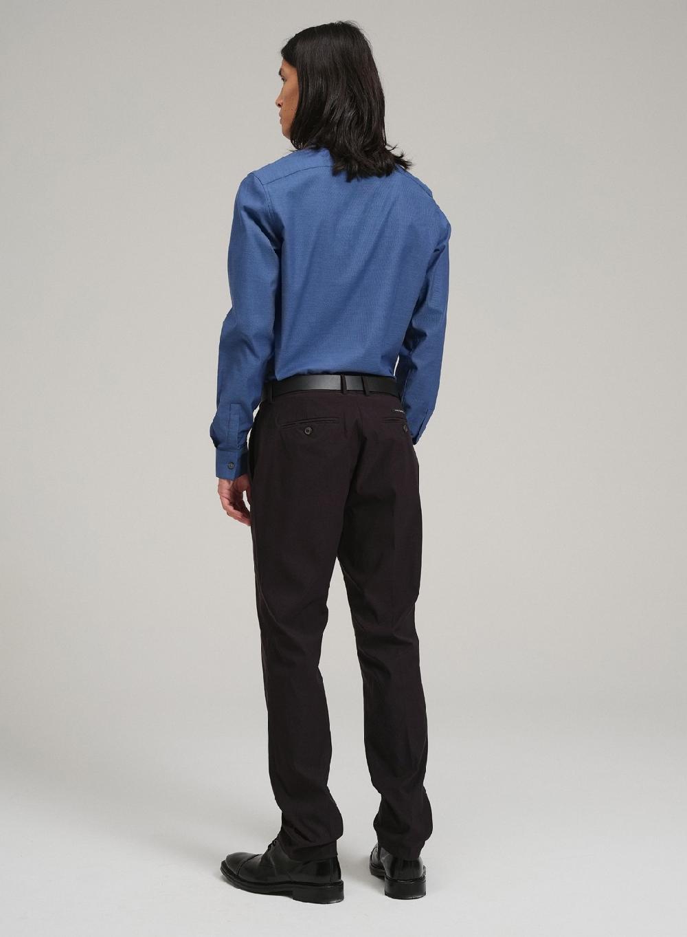 Etiqueta negra Camisa formal slim fit Mejor oferta