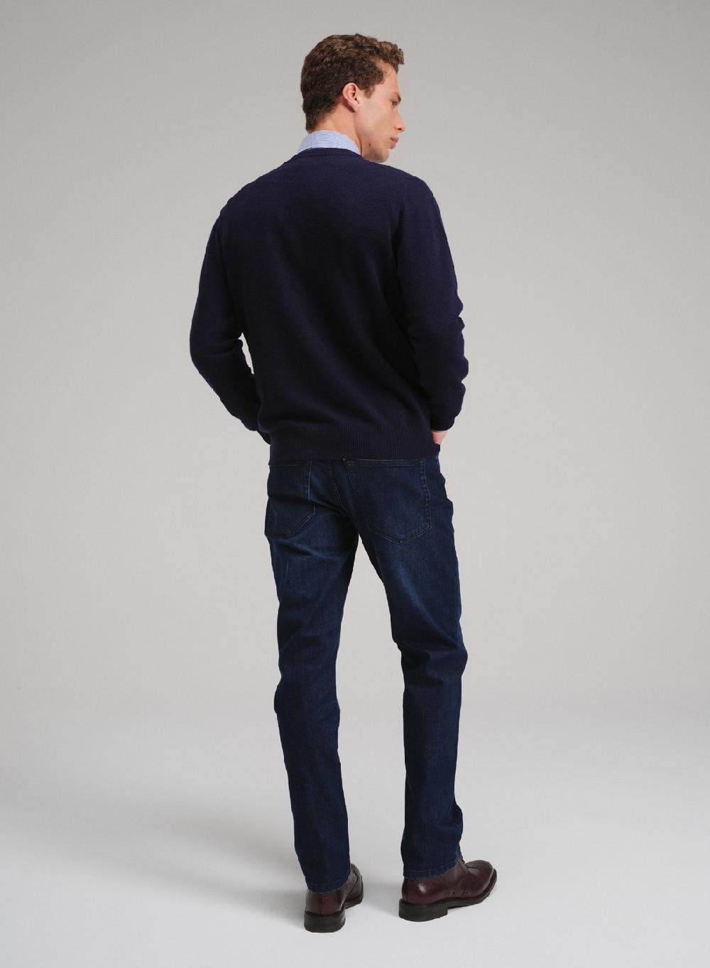 Etiqueta negra Sweater cuello U vivo lana cashmere Envío gratis