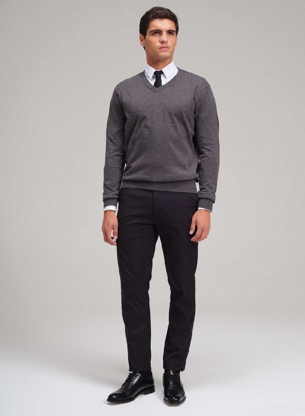 Etiqueta negra Sweater cuello V algodon cashmere COMPRAR AHORA