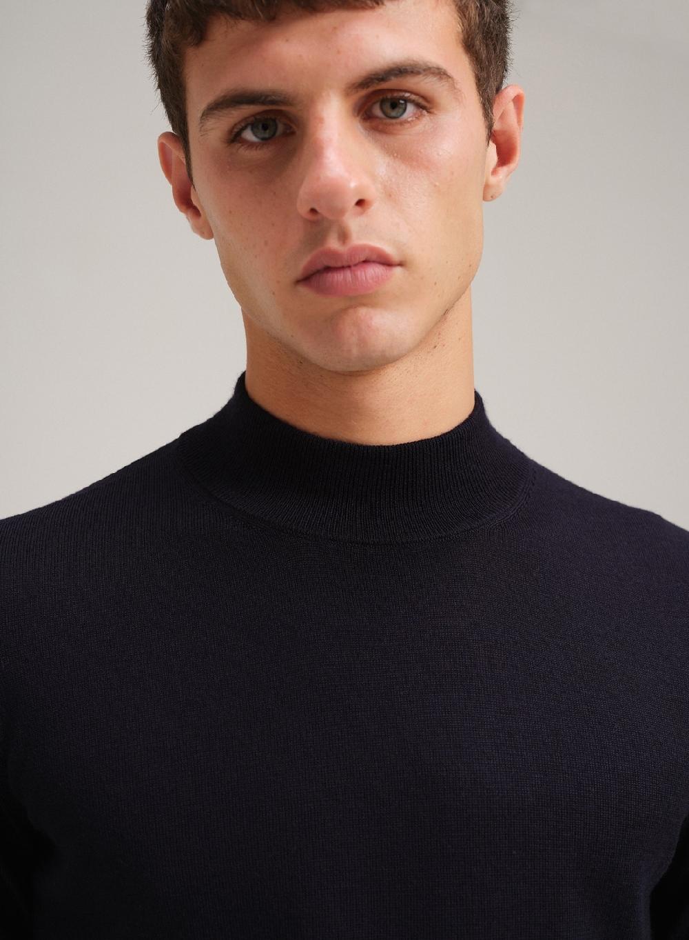Etiqueta negra Media polera merino Precio de fábrica