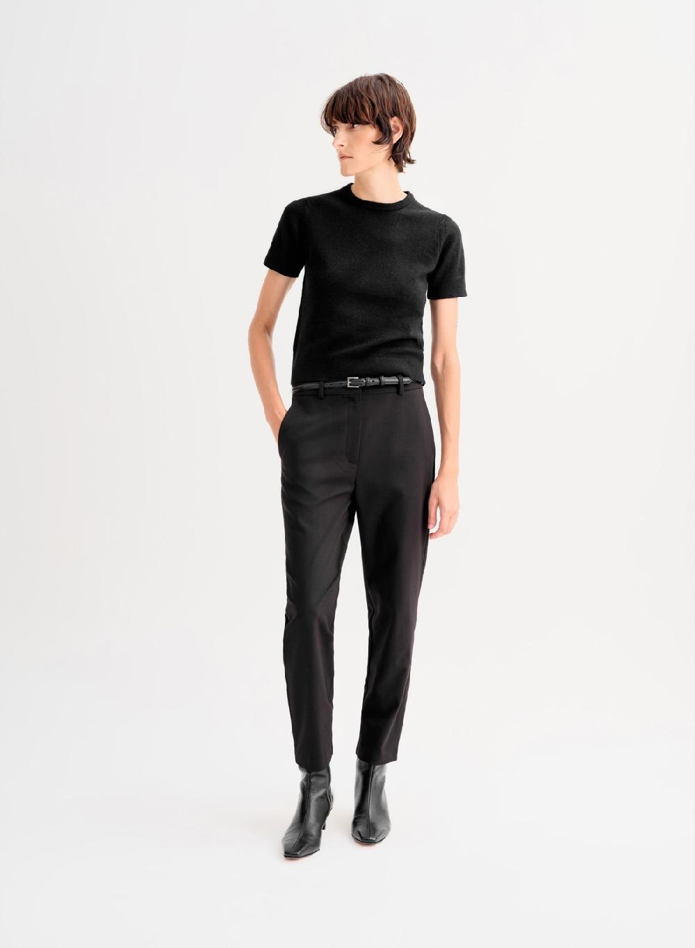 Etiqueta negra Remera tejida lana cashmere Gran oferta