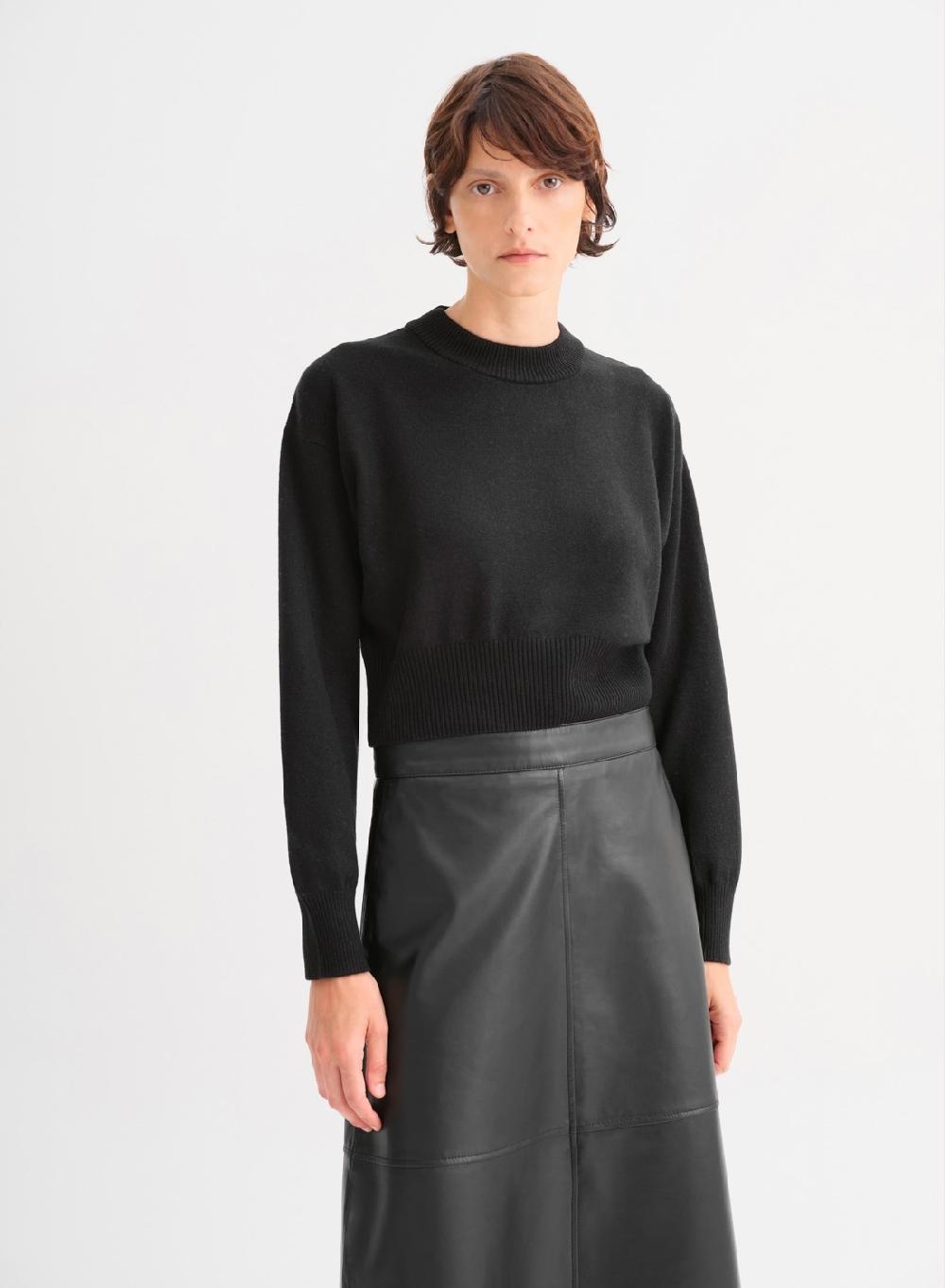 Etiqueta negra Sweater O tejido lana cashmere Tienda