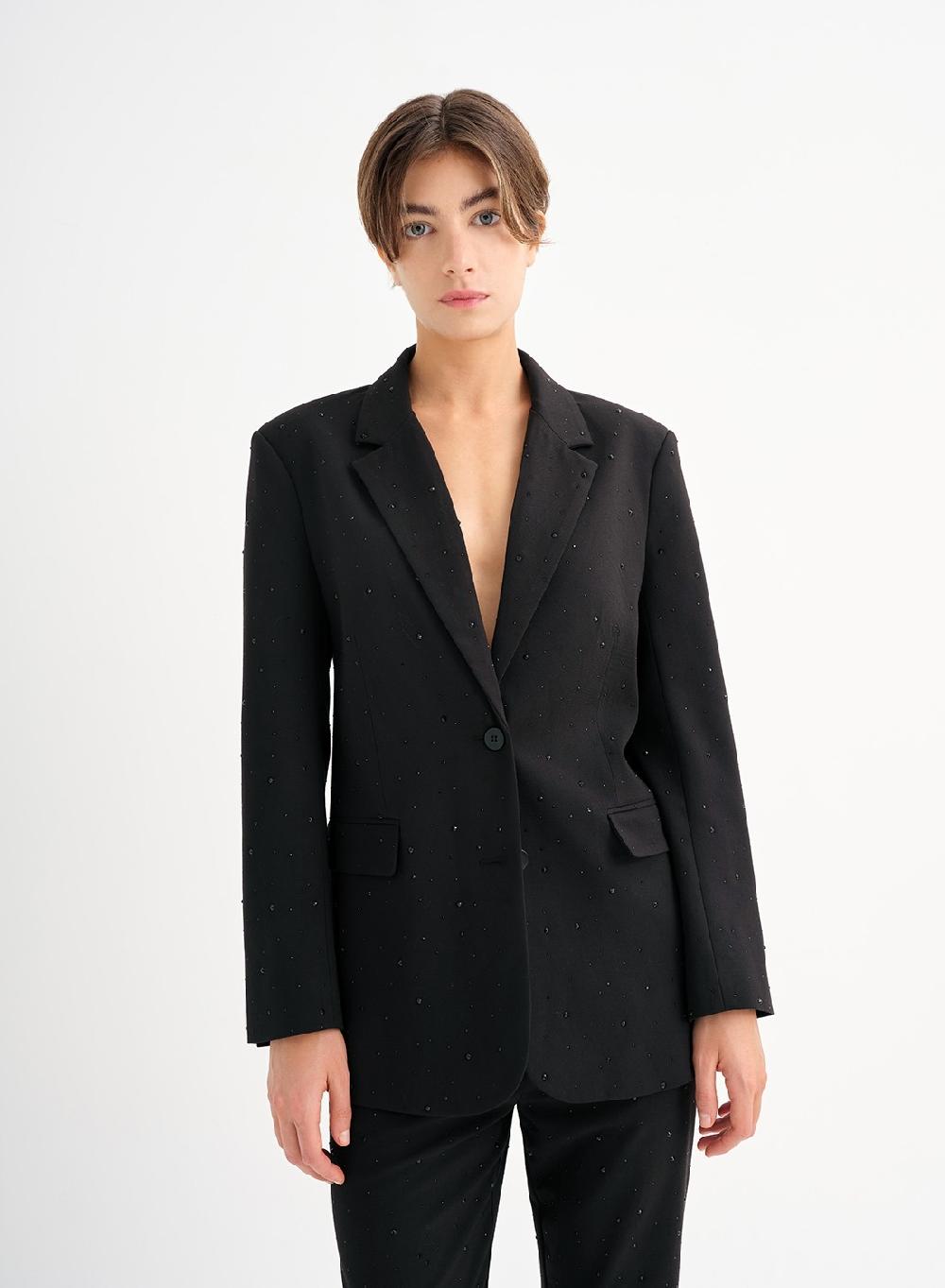 Etiqueta negra Saco formal brillos Liquidación