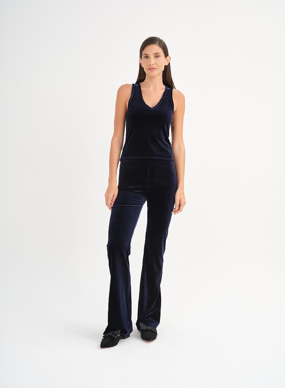 Etiqueta negra Musculosa terciopelo spandex ÚLTIMAS EDICIONES