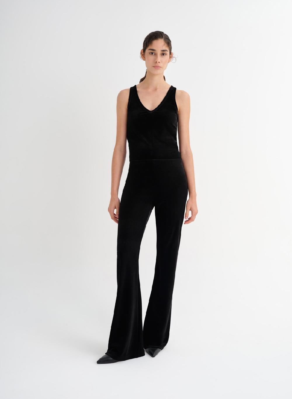 Etiqueta negra Pantalon terciopelo spandex Último día