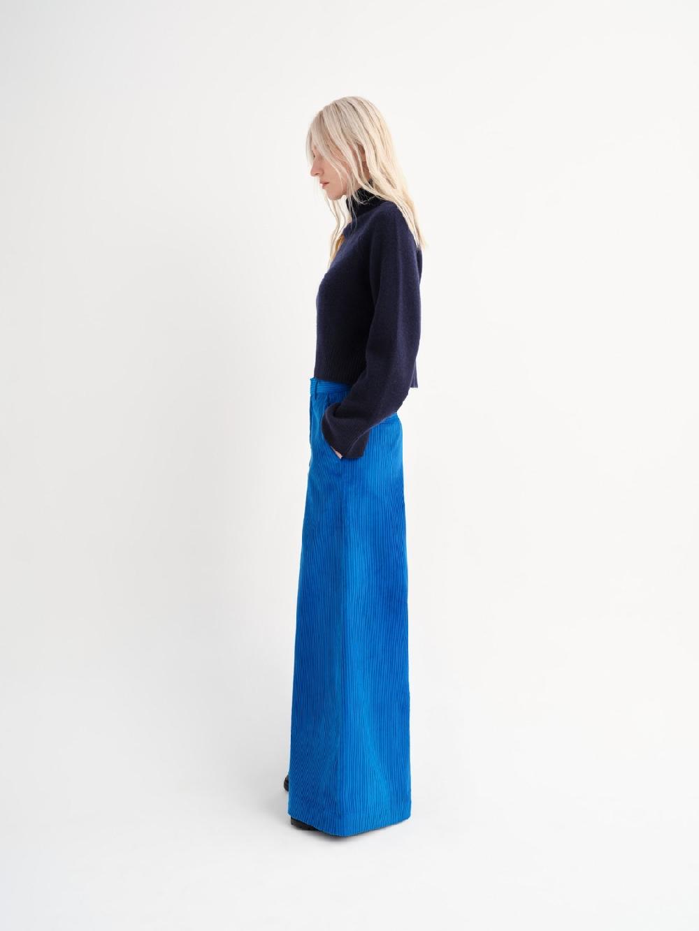 Etiqueta negra Pantalon ancho corderoy Oferta exclusiva