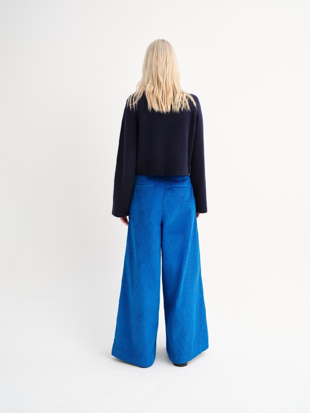 Etiqueta negra Pantalon ancho corderoy Oferta exclusiva