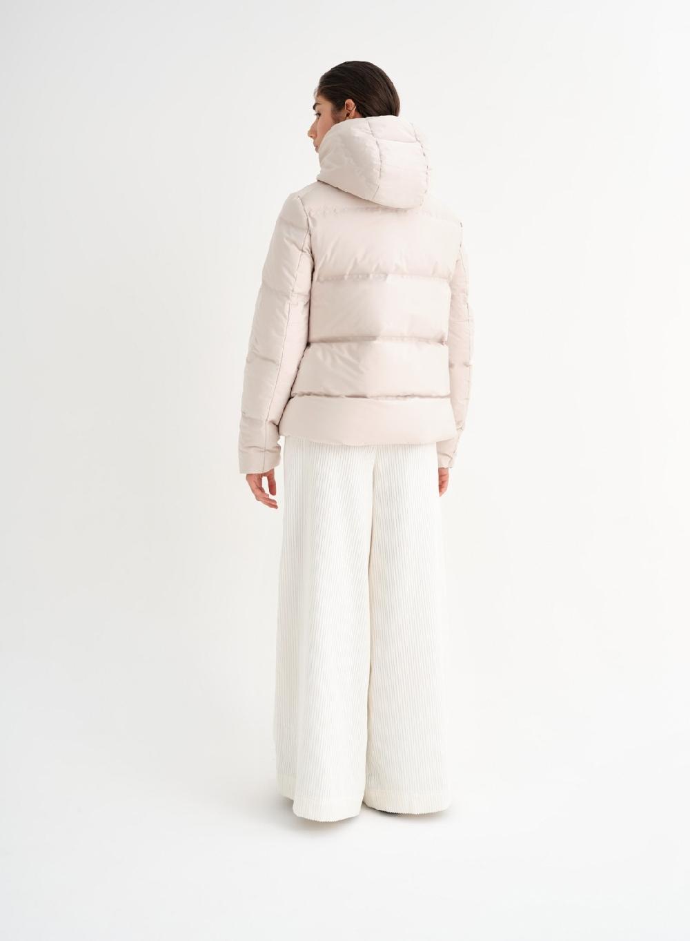 Etiqueta negra Campera corta pluma Outlet online